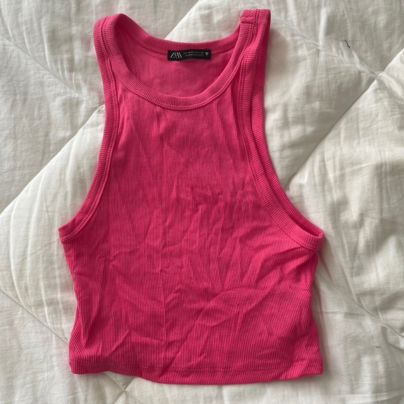 Zara Tops Zara Pink Tank Top Poshmark